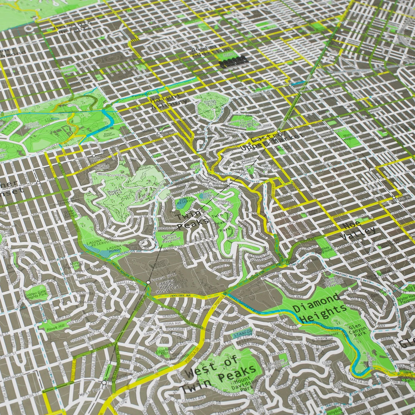 San Francisco City Wall Map