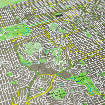 San Francisco City Wall Map